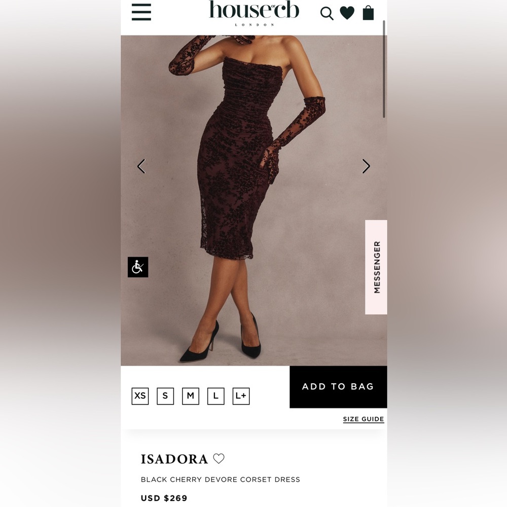 HOUSE OF CB maroon Isadora strapless corset cocktail dress
